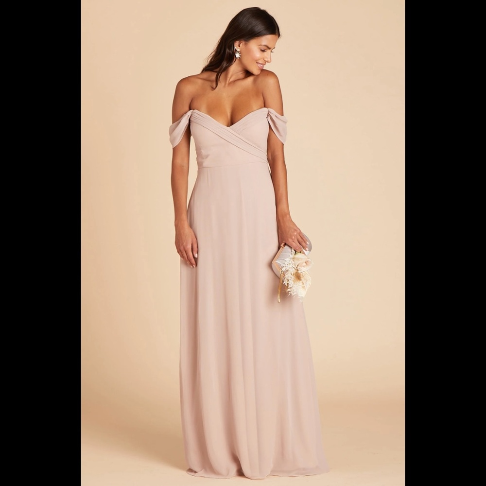 Birdy Grey Spence convertible bridesmaid dress taupe  xs